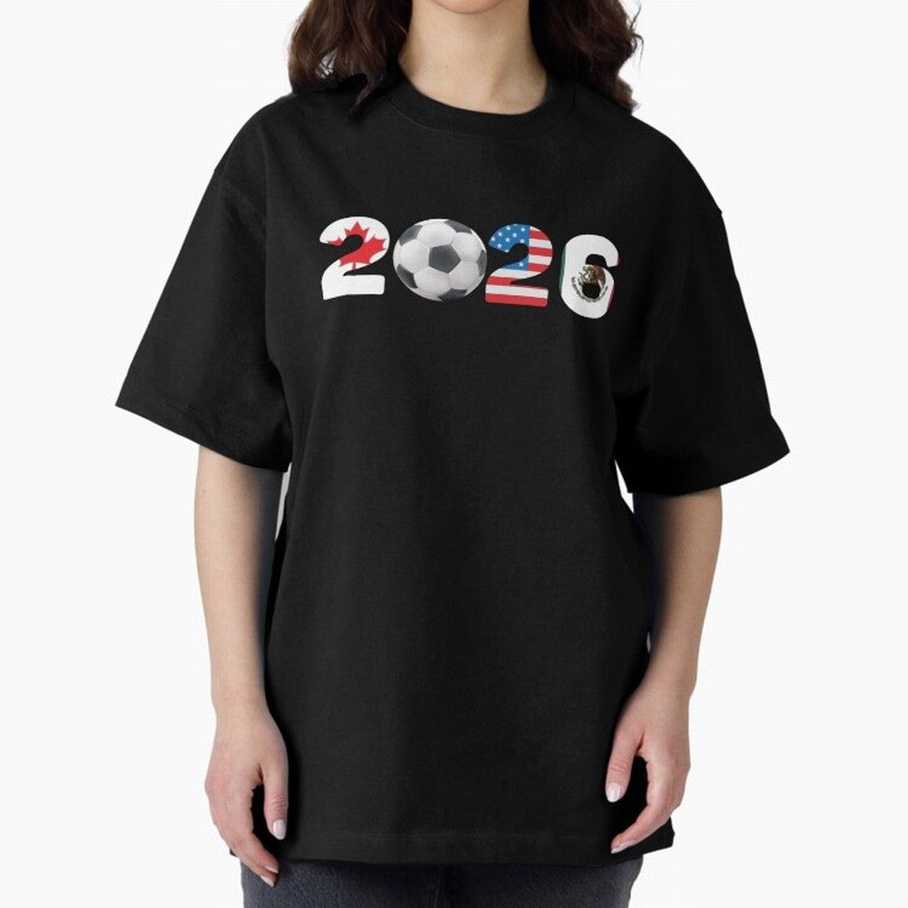 2026 North America Football Massive Event Soccer Ball Classic T-Shirt Carry Global Football Passion for FIFA World Cup 2026, Featuring Messi, CR7 and Mbappe, France, Sports Nostalgia, International Competition, Famous Players and Unforgettable