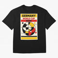 Elegant and Geometrical Germany World Cup 2026 Poster Classic T-Shirt Keep Football History Alive during FIFA World Cup 2026 Group Stage Built around Mbappe and Neymar, Argentina, France and Brazil Energy, Retro Football Energy, Iconic Rivalries,