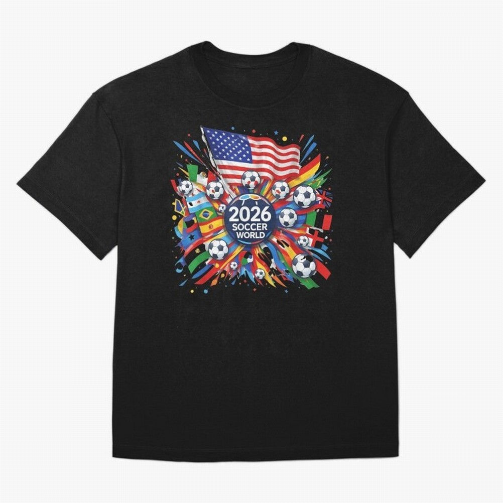 2026 Soccer World Cup United States Mexico Canada Football Championship Tournament Classic T-Shirt Bring World Football Passion into FIFA World Cup 2026 Group Stage Spirit, Built around Portugal, Spain and Germany, Haaland, Soccer Culture,