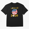 World Cup 2026 USA Soccer Design ¨C Football Fan Graphic T-Shirt Classic T-Shirt Celebrate Every Goal in Global Football Passion for FIFA World Cup 2026, Filled with Messi, Neymar and Mbappe, France, Game Day Rituals, Football Legends, Country