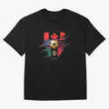 Golden Soccer Ball 2026 Host Nations Emblem Classic T-Shirt Embrace FIFA World Cup 2026 Group Stage for Fans of Cristiano Ronaldo, Haaland and CR7 and Germany, Bringing Vintage Soccer Flavor, Modern Football Stars, National Flags and Final Night