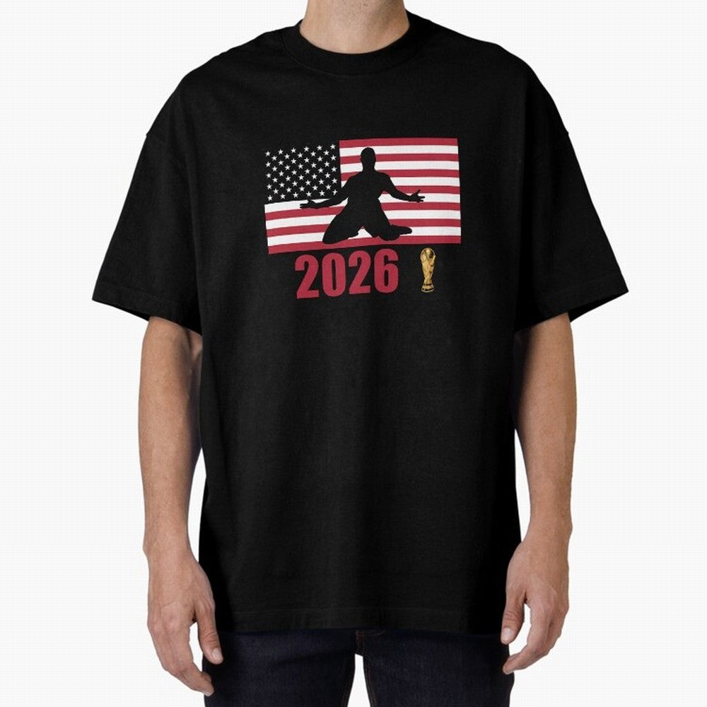 USA World Cup 2026 T-Shirt_84815866 Classic T-Shirt Carry the Dream of Global Football Passion for FIFA World Cup 2026, Built around Messi, CR7 and Mbappe, Brazil, Championship Spirit, Famous Goals, Roaring Crowds and International Football Unity;