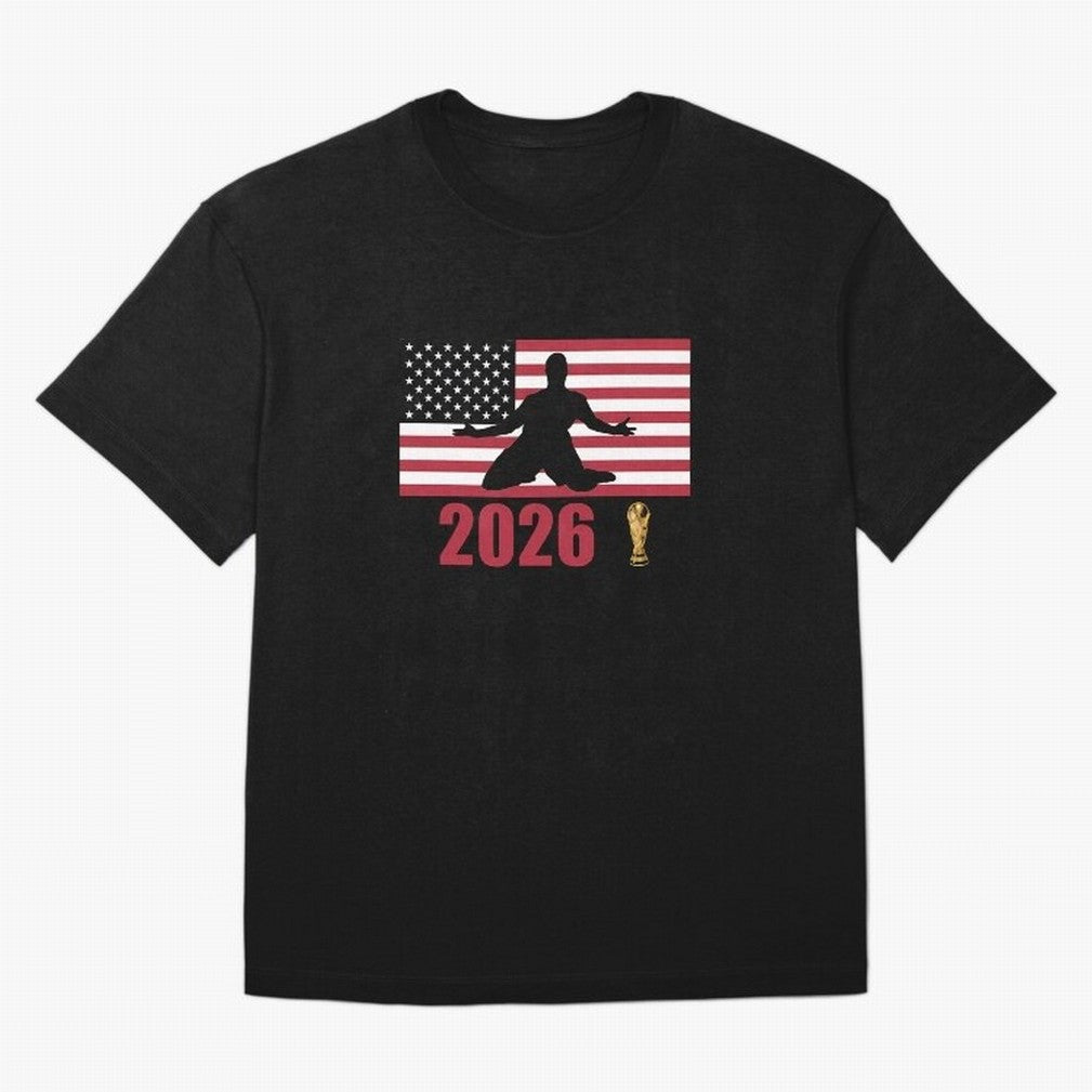 USA World Cup 2026 T-Shirt_84815866 Classic T-Shirt Turn Up for Global Football Passion for FIFA World Cup 2026 Group Stage, Filled with Cristiano Ronaldo, Spain and Netherlands, Worldwide Fan Energy, Dramatic Goals, Stadium Lights and Championship