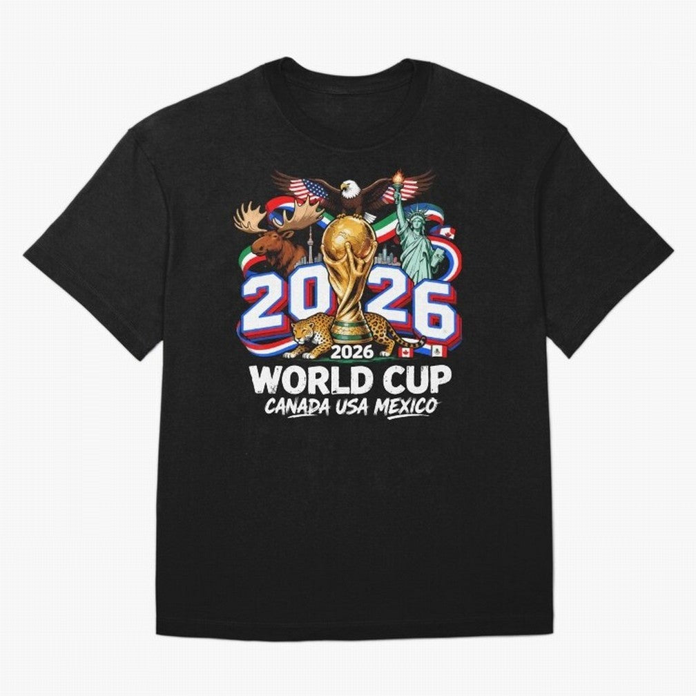World Cup 2026 Soccer Fan USA Canada Mexico Classic T-Shirt Bring Bold Fan Energy to the FIFA World Cup 2026 USA Canada Mexico Journey through Messi, CR7 and Mbappe Highlights, France Pride, Classic Soccer Heritage, Championship Pressure, Fan