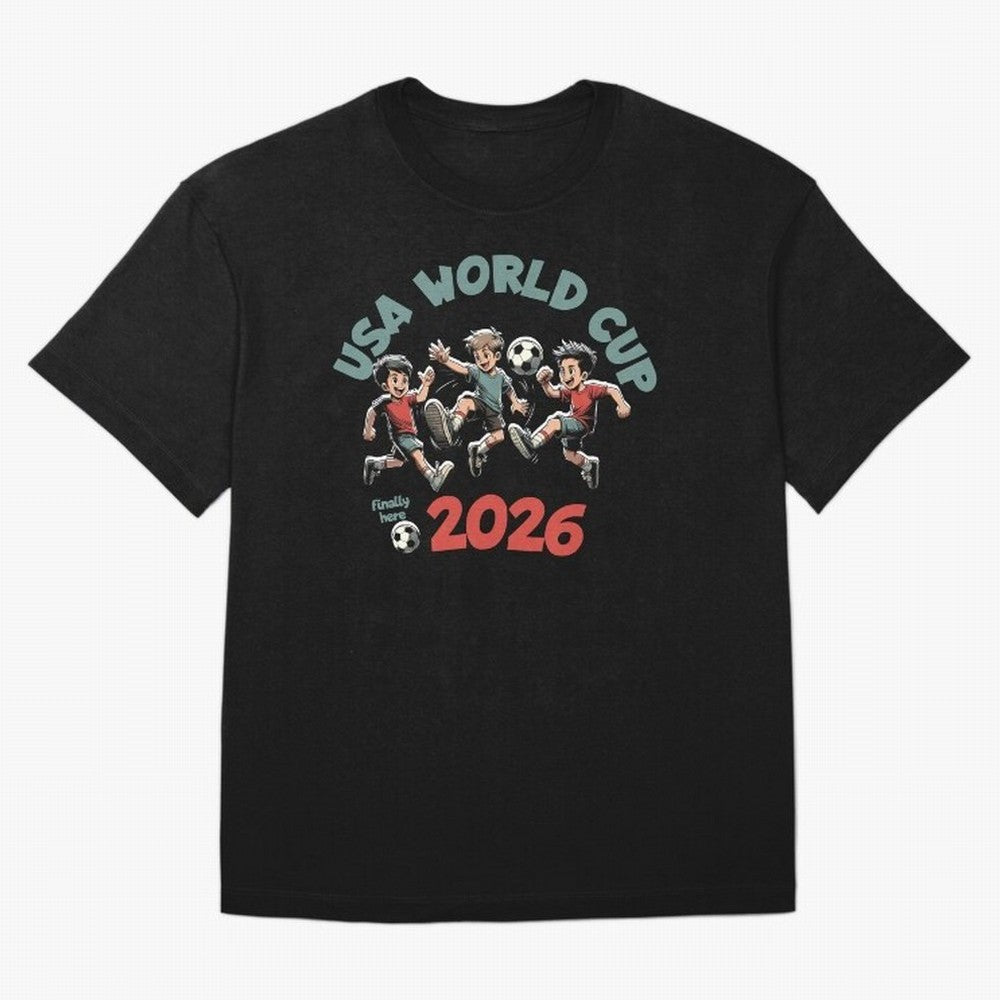 USA World Cup Classic T-Shirt Bring World Football Passion into FIFA World Cup 2026 USA Canada Mexico Spirit, Inspired by France, Messi, Championship Spirit, Famous Goals, Roaring Crowds and International Football Unity; Ideal for Passionate Fans