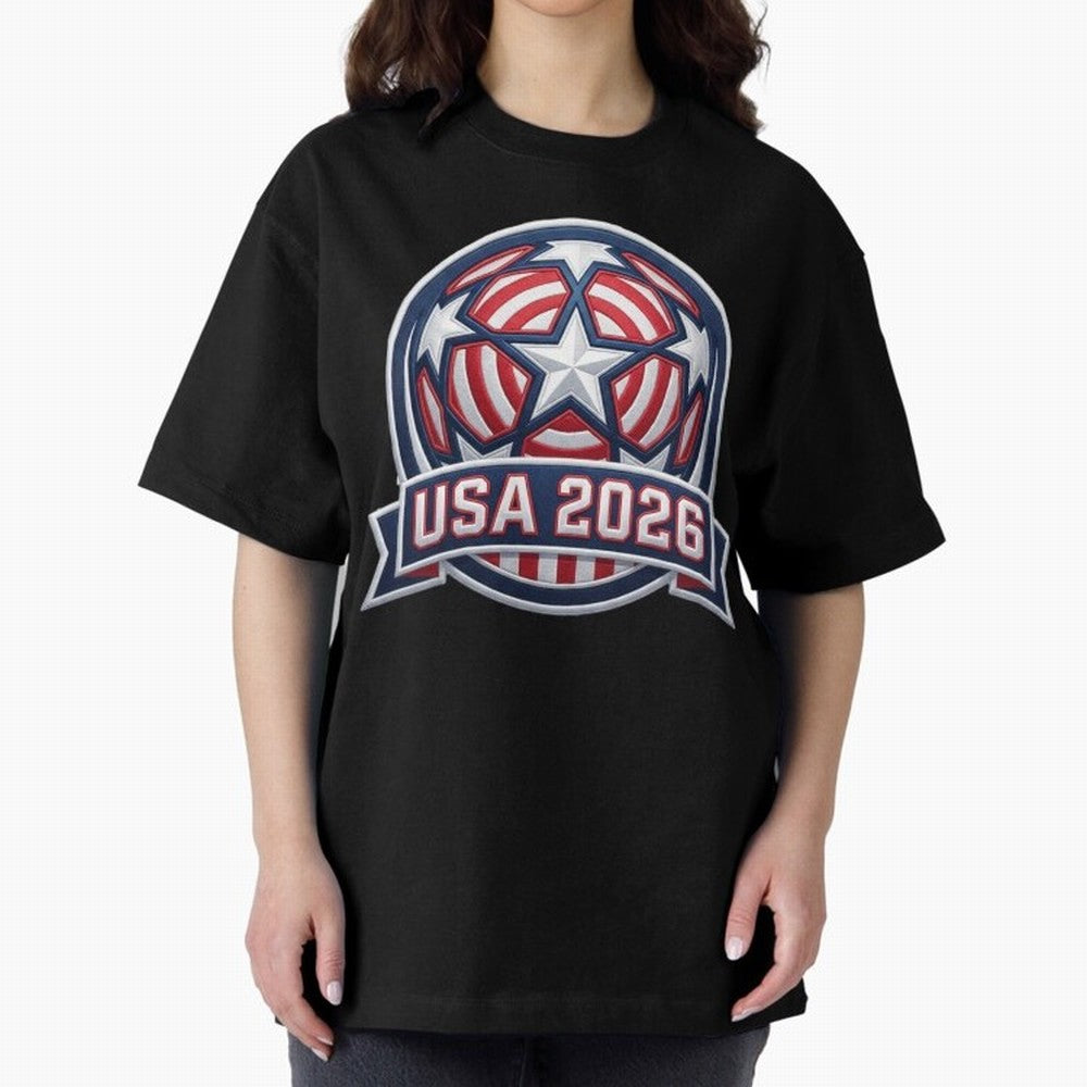 USA 2026 World Cup T-Shirt - Star Spangled Soccer Design - American Host Fan Tee Classic T-Shirt Join Supporters Worldwide for FIFA World Cup 2026 Centered on Mbappe, France Energy, Stadium Memories, Football Loyalty, International Chants and