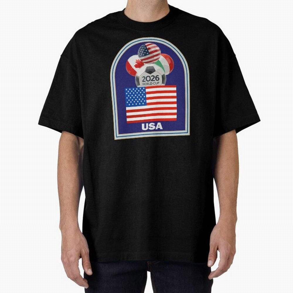 USA 2026 Soccer T-shirt Classic T-Shirt Get Ready for Global Football Passion for FIFA World Cup 2026, Highlighting Mbappe, France, Sports Nostalgia, International Competition, Famous Players and Unforgettable Victories; Built for Supporters