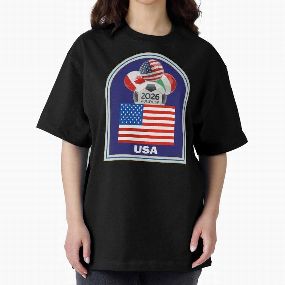 USA 2026 Soccer T-shirt Classic T-Shirt Get Ready for Global Football Passion for FIFA World Cup 2026, Highlighting Mbappe, France, Sports Nostalgia, International Competition, Famous Players and Unforgettable Victories; Built for Supporters