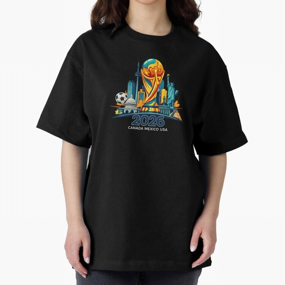 World Football Spirit 2026 - Global Football Championship - USA Canada Mexico Soccer Fan Classic T-Shirt Make Every Match About FIFA World Cup 2026 Spirit, with England, Messi and Cristiano Ronaldo, Sports Nostalgia, International Competition,