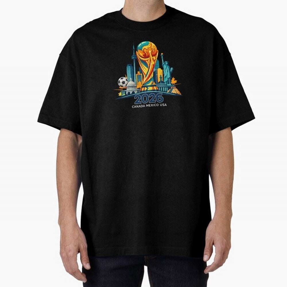 World Football Spirit 2026 - Global Football Championship - USA Canada Mexico Soccer Fan Classic T-Shirt Make Every Match About FIFA World Cup 2026 Spirit, with England, Messi and Cristiano Ronaldo, Sports Nostalgia, International Competition,