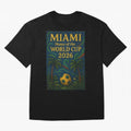 Miami Home of the World Cup 2026 Soccer Fan Poster ¡ª Tropical Art Print Classic T-Shirt Make Game Day About the FIFA World Cup 2026 USA Canada Mexico Journey through Neymar Highlights, England and Germany Pride, Soccer Culture, Superstar Moments,