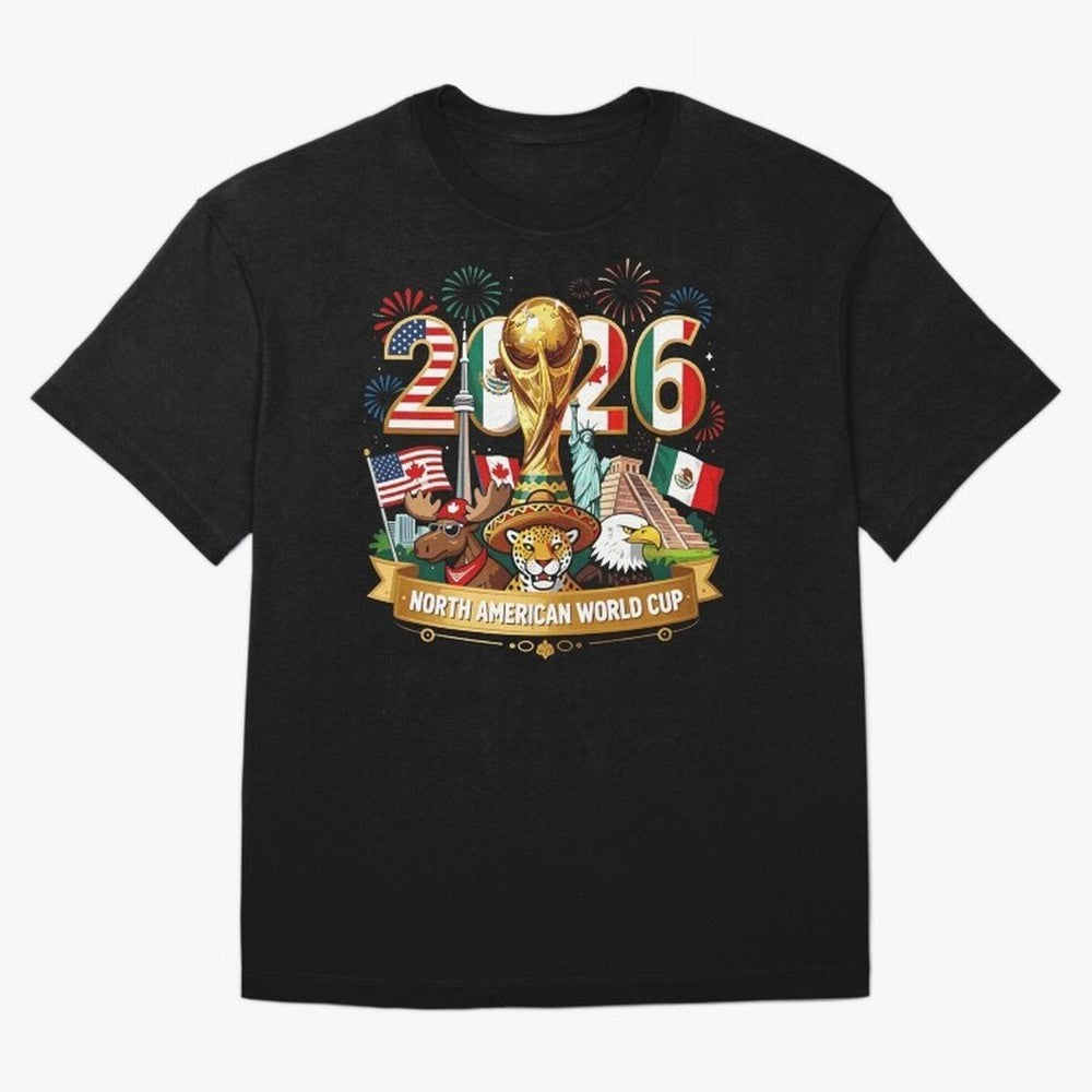 World Cup 2026 North America USA Canada Mexico Soccer Fan Classic T-Shirt Bring Global Tournament Vibes to FIFA World Cup 2026 USA Canada Mexico Built around Cristiano Ronaldo, Haaland and CR7, Portugal, Spain and Germany Energy, Football Passion,