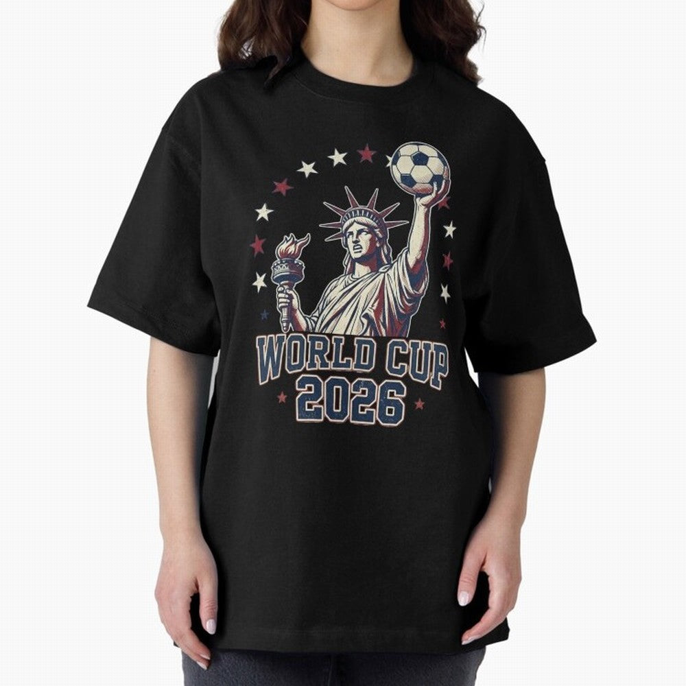 World Cup 2026 USA Soccer Statue Liberty Classic T-Shirt Celebrate Golden Goal Energy in FIFA World Cup 2026 USA Canada Mexico Inspired by Mbappe, Netherlands Energy, Tournament Hype, Historic Matchups, Family Viewing Parties and Global Sports