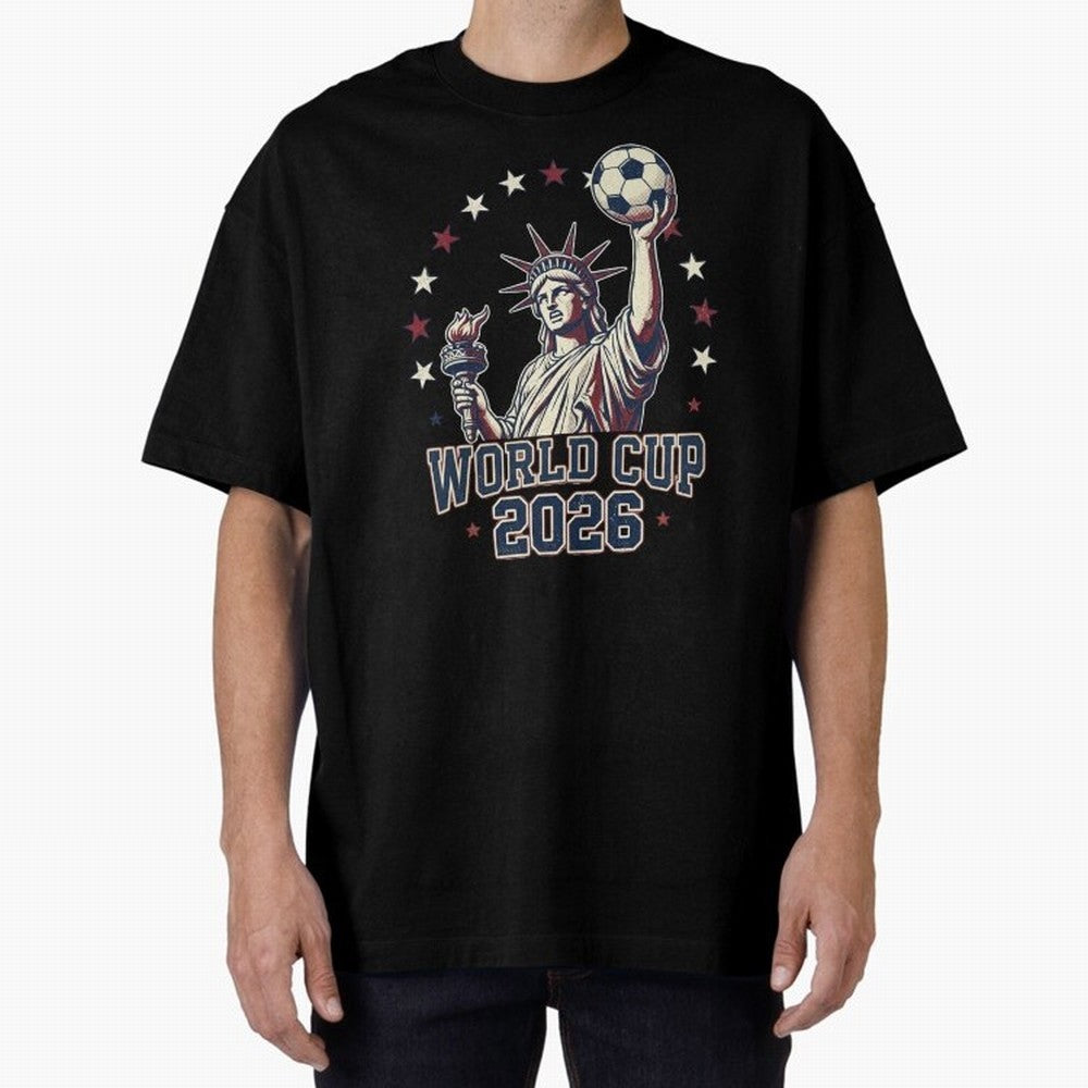 World Cup 2026 USA Soccer Statue Liberty Classic T-Shirt Celebrate Golden Goal Energy in FIFA World Cup 2026 USA Canada Mexico Inspired by Mbappe, Netherlands Energy, Tournament Hype, Historic Matchups, Family Viewing Parties and Global Sports