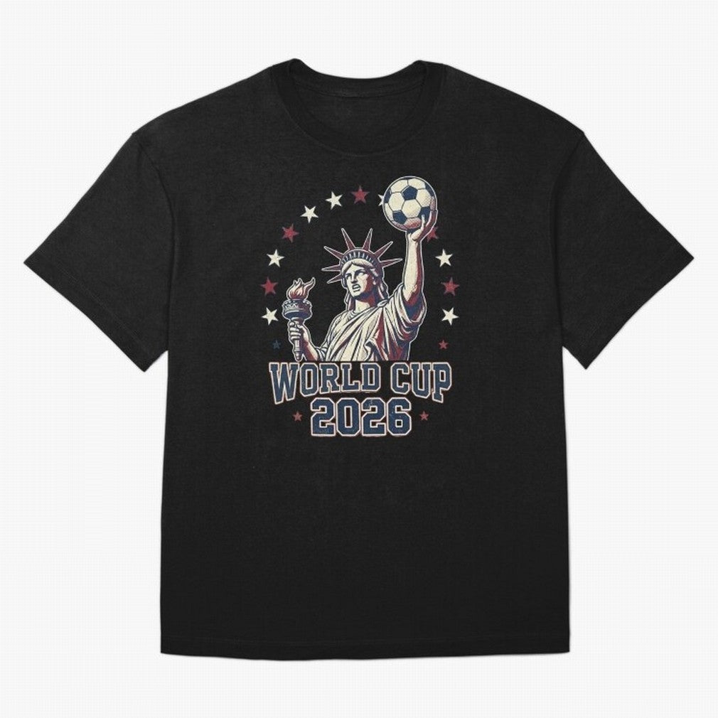 World Cup 2026 USA Soccer Statue Liberty Classic T-Shirt Celebrate Golden Goal Energy in FIFA World Cup 2026 USA Canada Mexico Inspired by Mbappe, Netherlands Energy, Tournament Hype, Historic Matchups, Family Viewing Parties and Global Sports