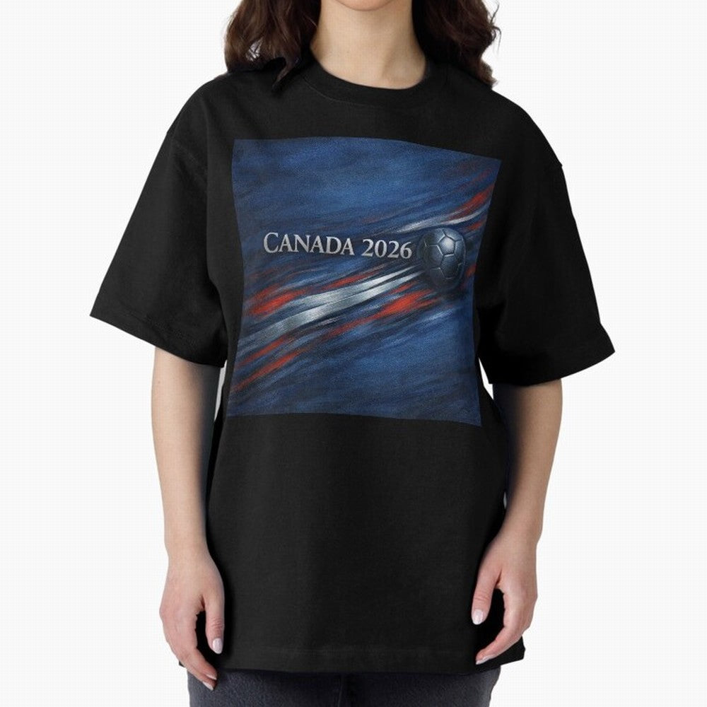 Canada 2026 Soccer Splash Classic T-Shirt Show Your Stadium Side during FIFA World Cup 2026 USA Canada Mexico Connected to CR7 and Messi, Germany Energy, Retro Football Energy, Iconic Rivalries, Trophy Chase Drama and Stadium Atmosphere; Ideal for