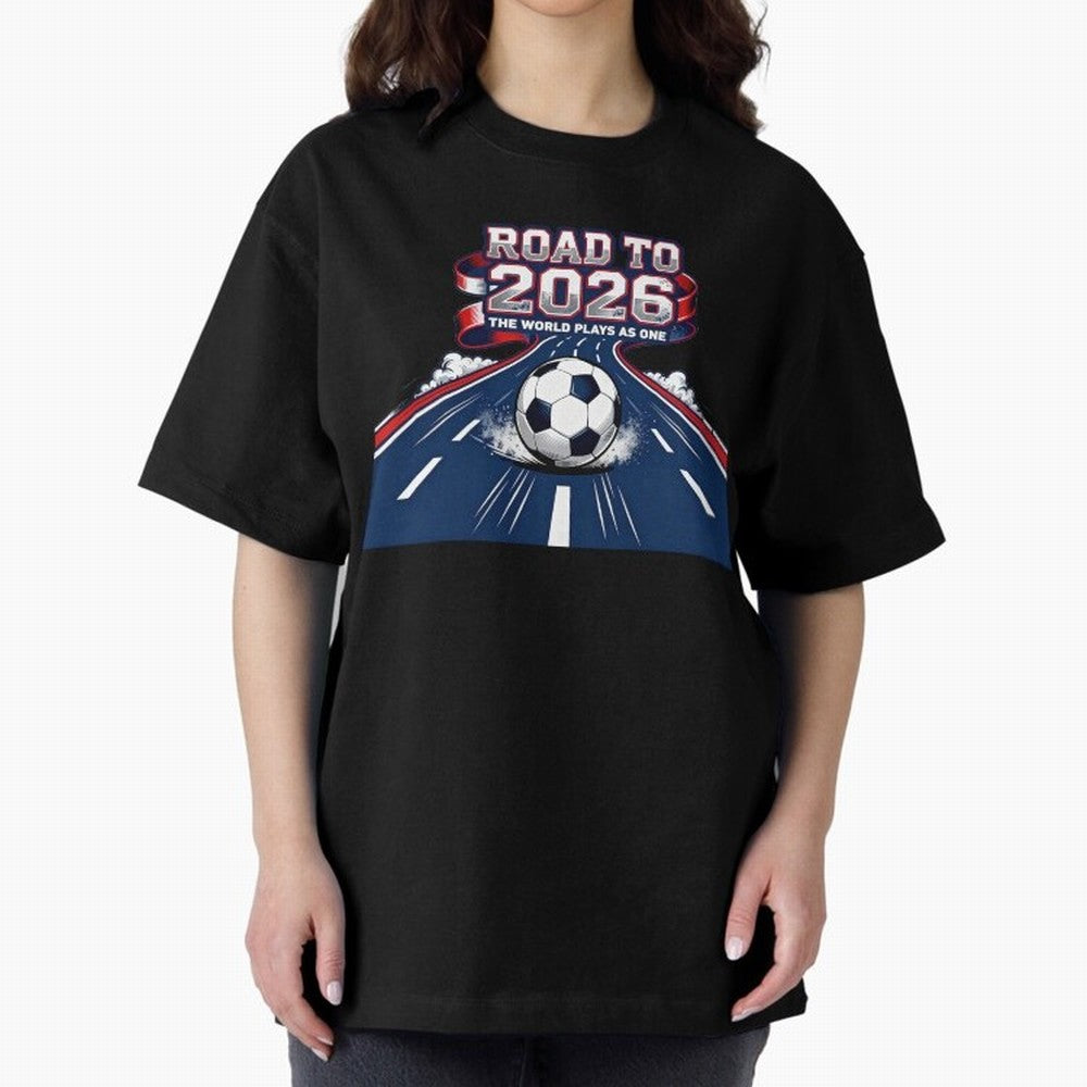 Road to 2026 ¨C The World Plays as One Classic T-Shirt Celebrate the Stars of FIFA World Cup 2026 with Cristiano Ronaldo, Spain Energy, Worldwide Fan Energy, Dramatic Goals, Stadium Lights and Championship Celebrations; Made for Collectors Who