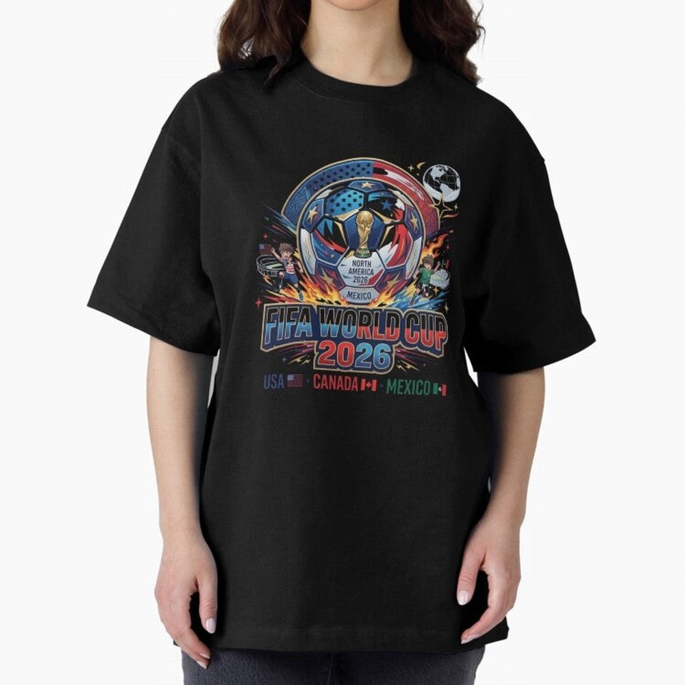 FIFA World Cup 2026 North America - USA Canada Mexico Soccer Classic T-Shirt Carry National Pride through the FIFA World Cup 2026 Journey through Messi Highlights, Spain and Netherlands Pride, Football History, Final Match Energy, Crowd Noise and
