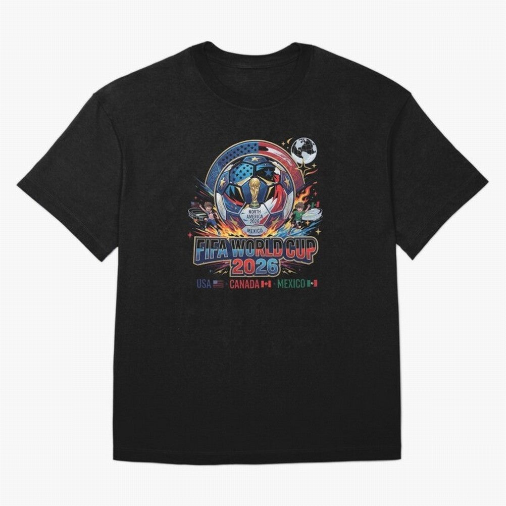 FIFA World Cup 2026 North America - USA Canada Mexico Soccer Classic T-Shirt Carry National Pride through the FIFA World Cup 2026 Journey through Messi Highlights, Spain and Netherlands Pride, Football History, Final Match Energy, Crowd Noise and