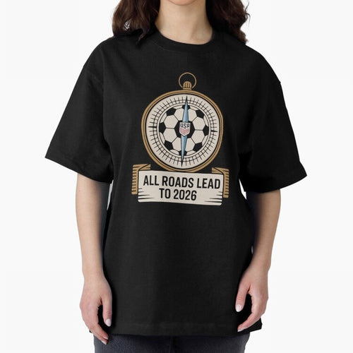 All Roads Lead to 2026 USA Soccer Compass World Cup Classic T-Shirt Embrace FIFA World Cup 2026 for Fans of CR7 and Messi and England, Bringing Goal Celebration Energy, Supporter Heritage, Football Icons and Worldwide Tournament Joy; Perfect for