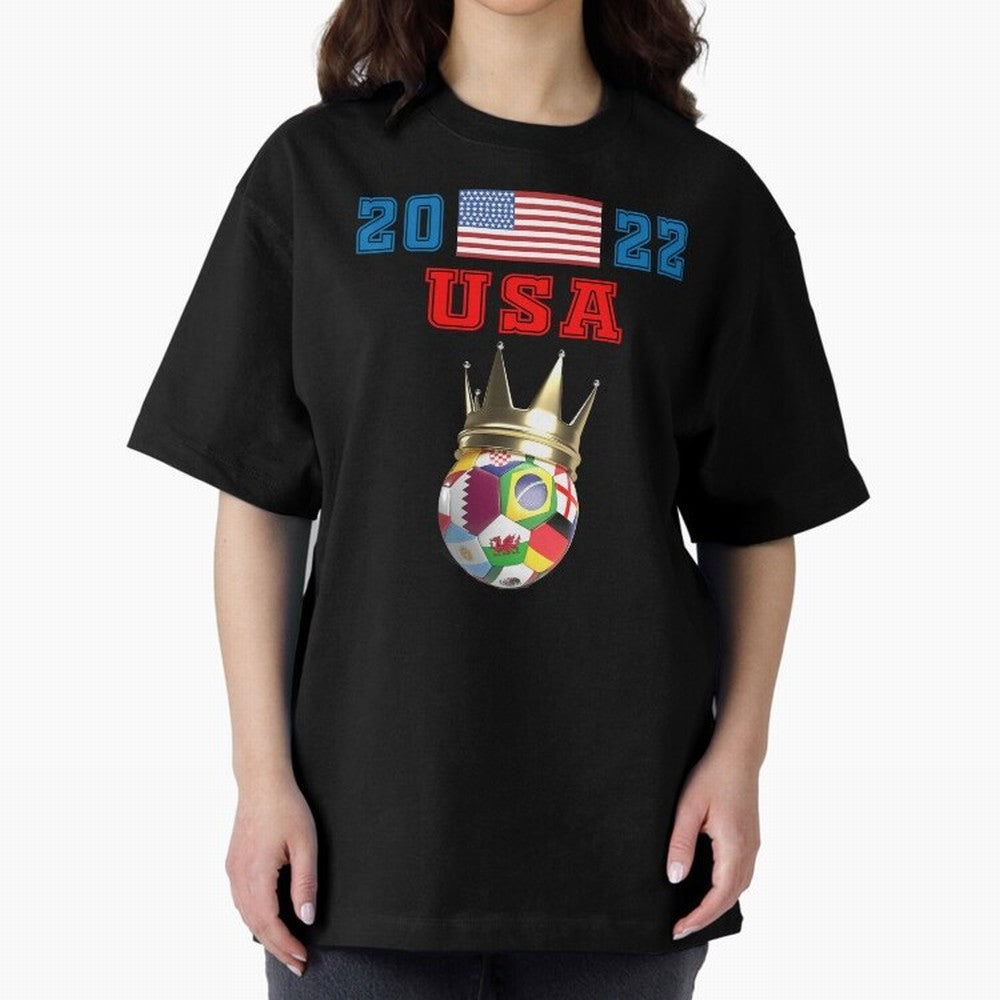Keep Calm and support USA Football Flag Soccer Jersey Classic T-Shirt Bring World Football Passion into the FIFA World Cup 2026 Journey through Haaland Highlights, Netherlands Pride, Goal Celebration Energy, Supporter Heritage, Football Icons and