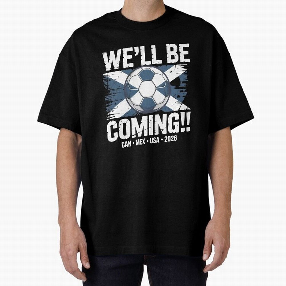Scotland 2026 Football Qualification National Pride Classic T-Shirt Turn Football Passion into Global Football Passion for FIFA World Cup 2026 Group Stage, Capturing Cristiano Ronaldo, Haaland and CR7, Argentina and Brazil, Goal Celebration Energy,