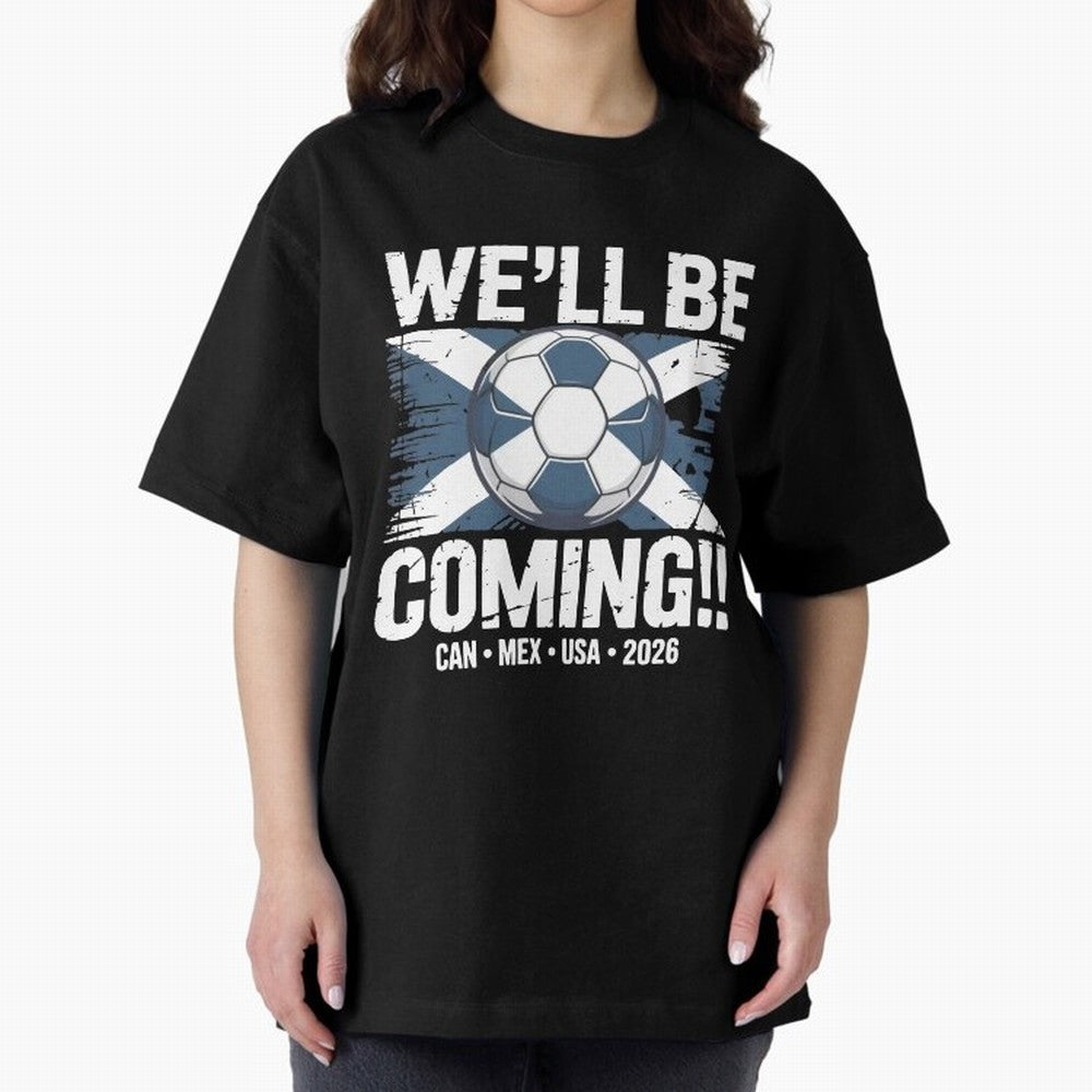 Scotland 2026 Football Qualification National Pride Classic T-Shirt Turn Football Passion into Global Football Passion for FIFA World Cup 2026 Group Stage, Capturing Cristiano Ronaldo, Haaland and CR7, Argentina and Brazil, Goal Celebration Energy,