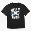 Scotland 2026 Football Qualification National Pride Classic T-Shirt Turn Football Passion into Global Football Passion for FIFA World Cup 2026 Group Stage, Capturing Cristiano Ronaldo, Haaland and CR7, Argentina and Brazil, Goal Celebration Energy,