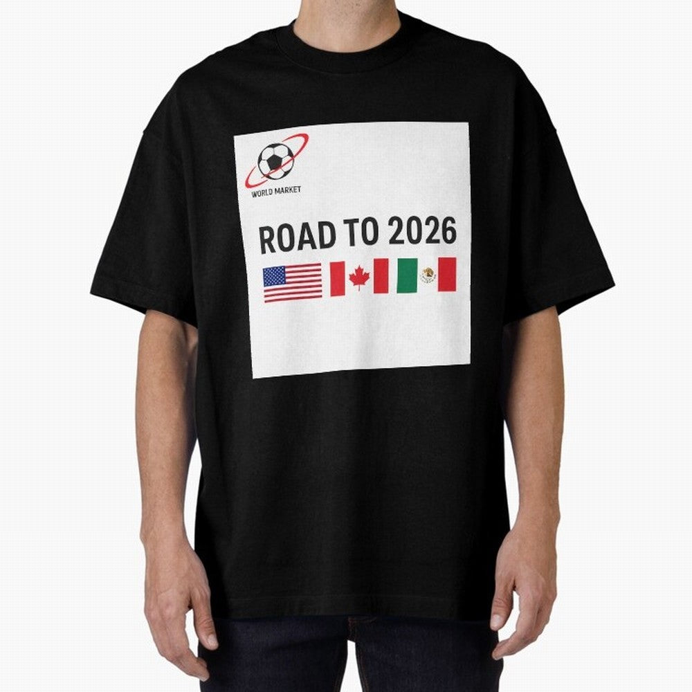 Road to World Cup 2026 Football Journey Classic T-Shirt Unlock FIFA World Cup 2026 USA Canada Mexico for Fans of Haaland and Mbappe and England, France and Netherlands, Bringing Fan Favorite Moments, National Team Passion, Big Match Drama and