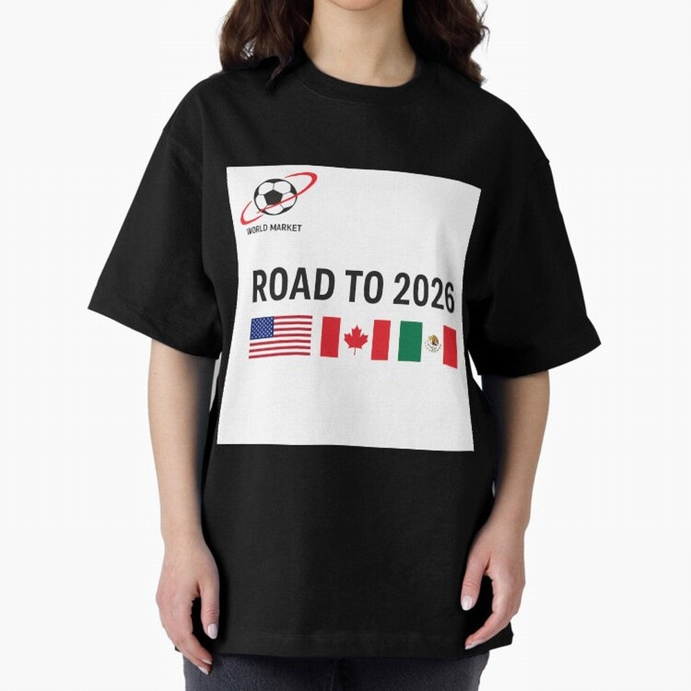 Road to World Cup 2026 Football Journey Classic T-Shirt Unlock FIFA World Cup 2026 USA Canada Mexico for Fans of Haaland and Mbappe and England, France and Netherlands, Bringing Fan Favorite Moments, National Team Passion, Big Match Drama and