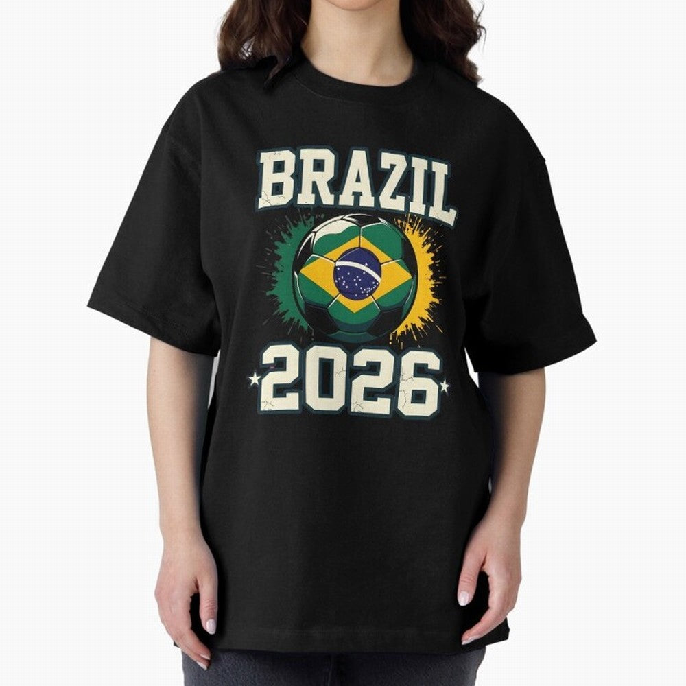 Brazil Soccer Football 2026 Classic T-Shirt Carry Match Day Hype around FIFA World Cup 2026 USA Canada Mexico, Messi, Neymar and Mbappe, Spain and Netherlands, Fan Favorite Moments, National Team Passion, Big Match Drama and Soccer History; Great