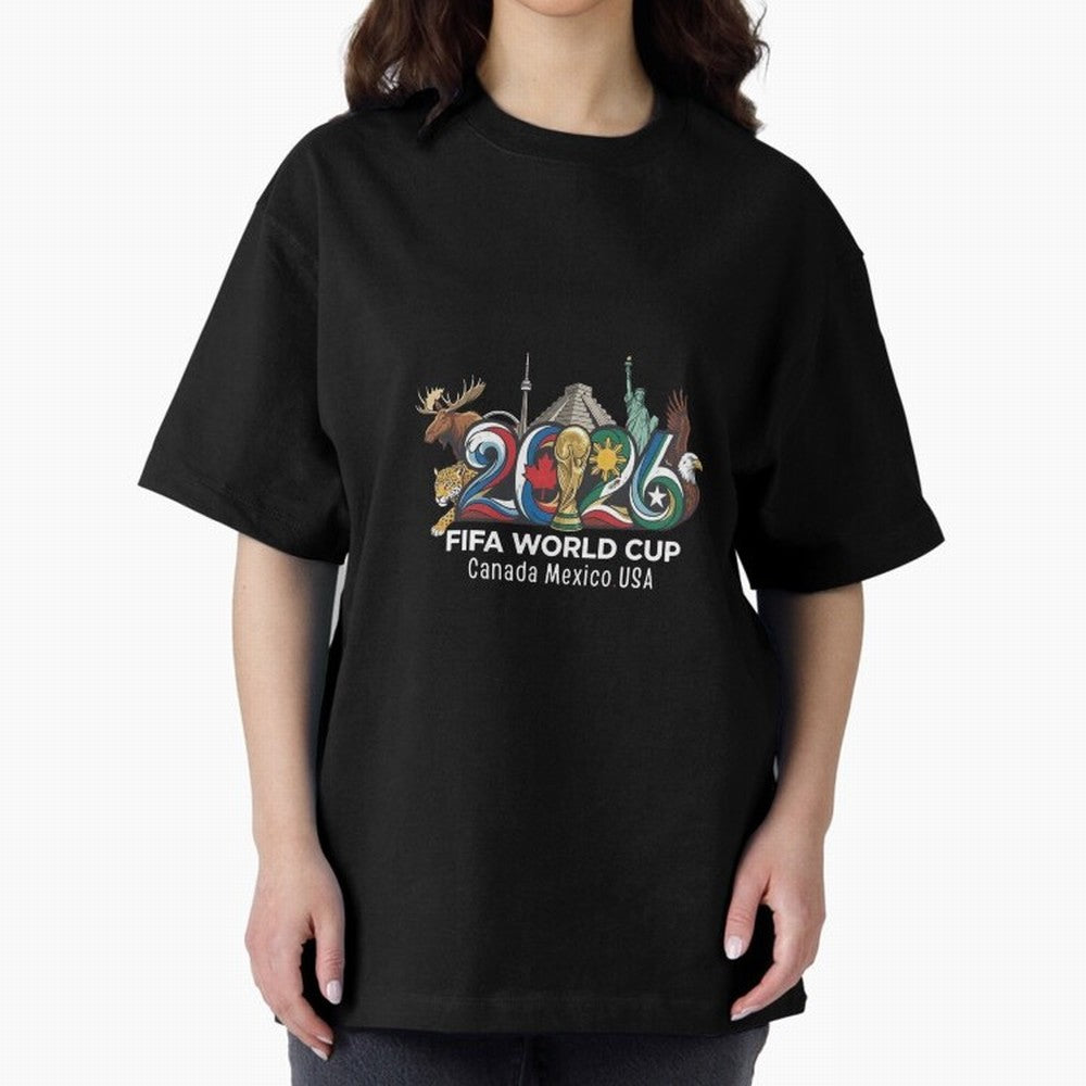 Skyline Landmarks 2026 World Cup Classic T-Shirt Fuel Your Fan Pride for Global Football Passion for FIFA World Cup 2026 USA Canada Mexico, Celebrating Mbappe, Argentina, Sports Nostalgia, International Competition, Famous Players and Unforgettable