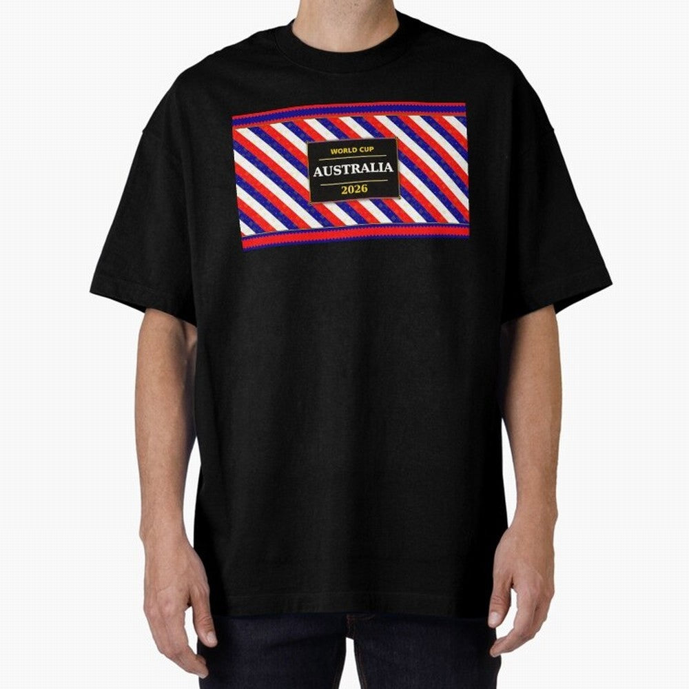 Australia Football Fan 2026 Black Flag Colors Pattern Classic T-Shirt Bring the FIFA World Cup 2026 USA Canada Mexico Journey through Haaland Highlights, Germany Pride, Supporter Pride, Iconic Celebrations, Legendary Names and Global Match Day