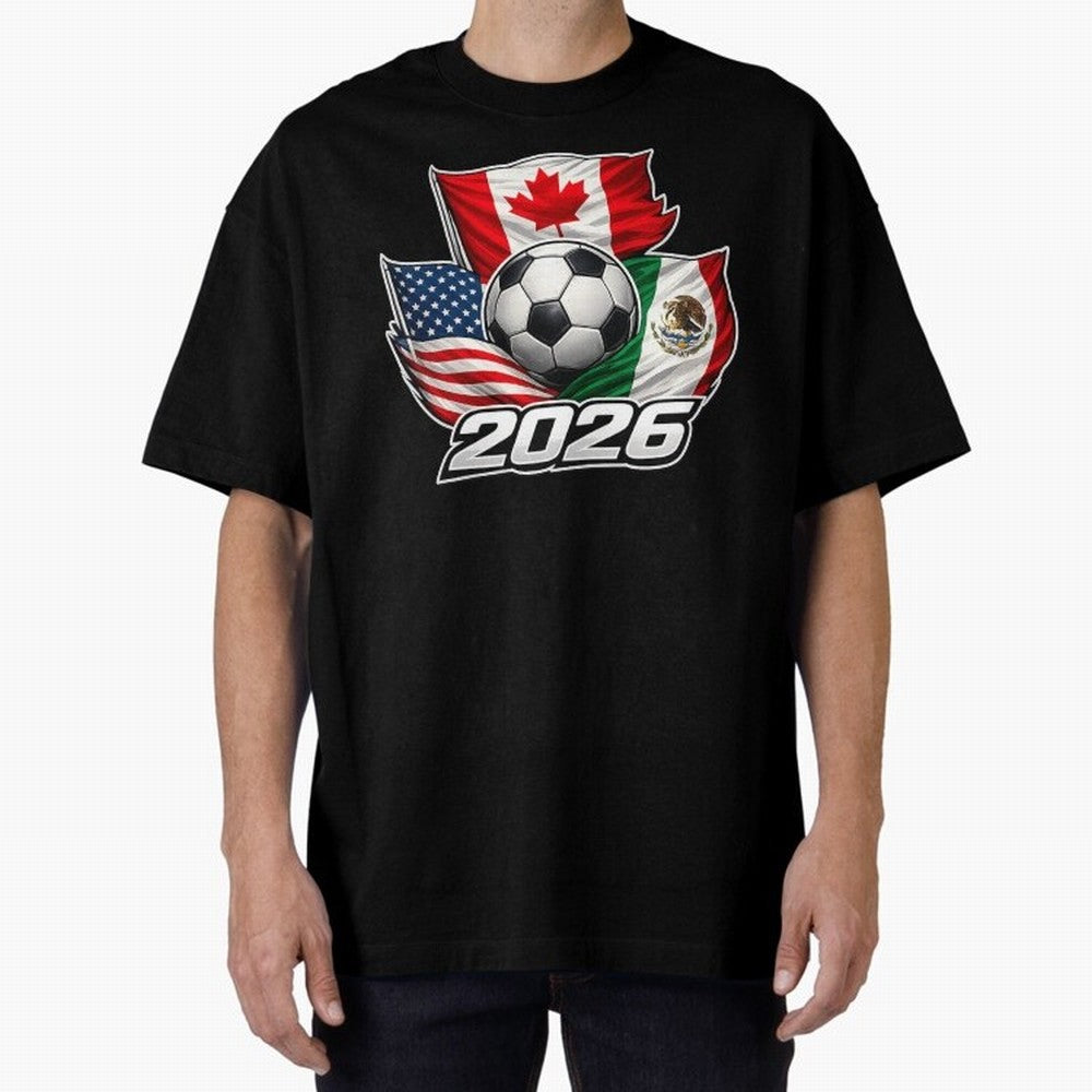 Soccer 2026 USA Canada Mexico ¨C World Football Flags Classic T-Shirt Showcase FIFA World Cup 2026 Group Stage for Fans of Messi, CR7 and Mbappe and France and Portugal, Bringing Fan Favorite Moments, National Team Passion, Big Match Drama and