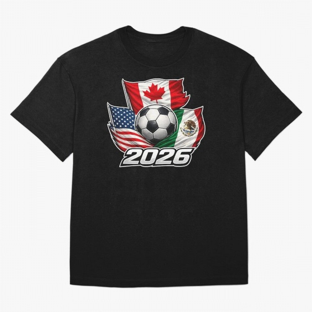 Soccer 2026 USA Canada Mexico ¨C World Football Flags Classic T-Shirt Showcase FIFA World Cup 2026 Group Stage for Fans of Messi, CR7 and Mbappe and France and Portugal, Bringing Fan Favorite Moments, National Team Passion, Big Match Drama and