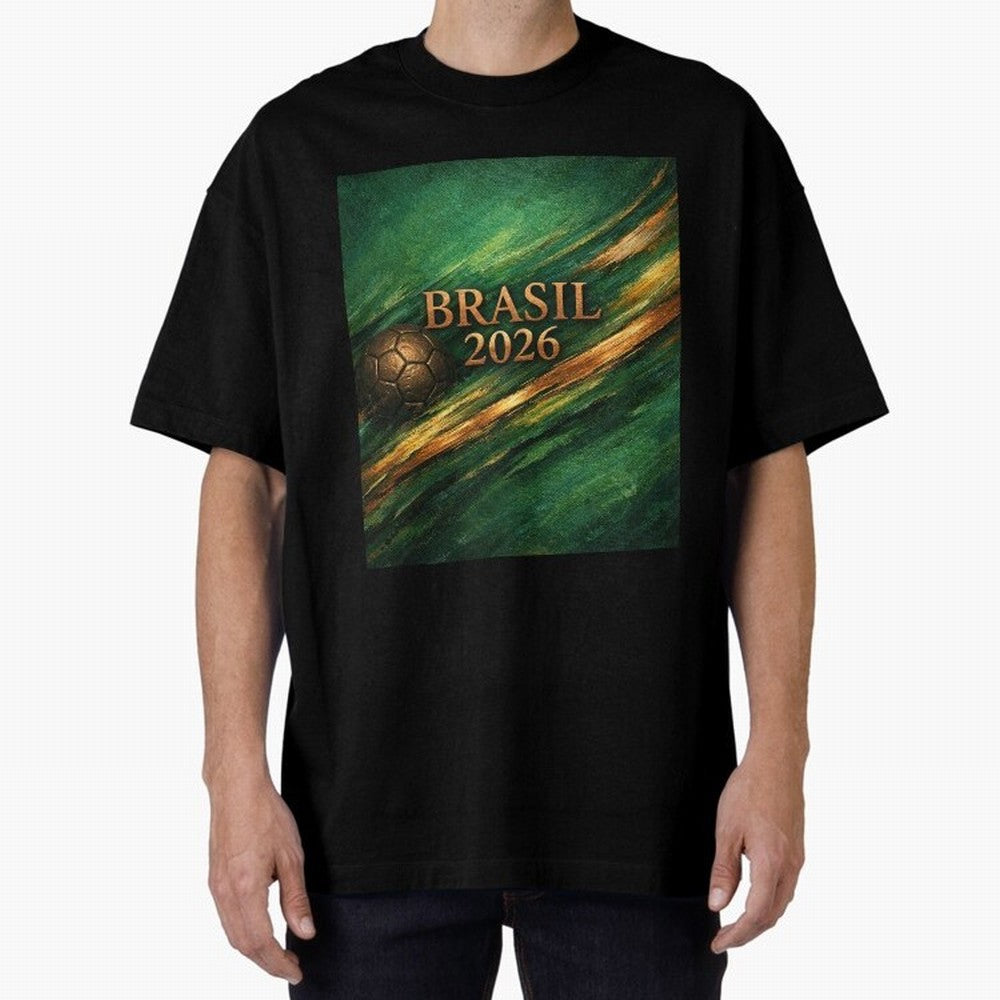 Brasil 2026 Soccer Theme Dark Green Classic T-Shirt Show Support during the FIFA World Cup 2026 Journey through CR7 Highlights, Netherlands Pride, Match Day Excitement, Supporter Culture, Golden Goals and Global Football Passion; Created for Match