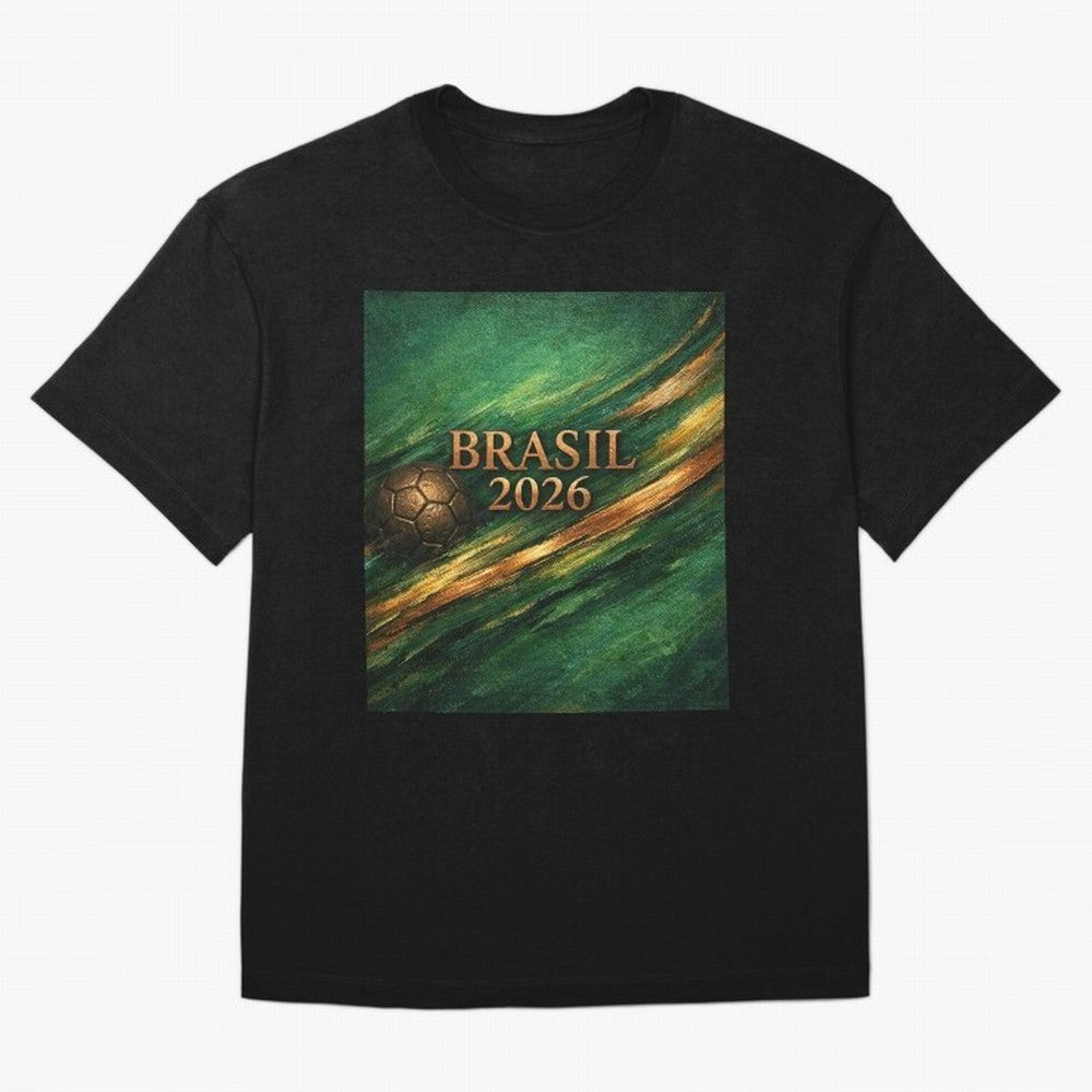 Brasil 2026 Soccer Theme Dark Green Classic T-Shirt Show Support during the FIFA World Cup 2026 Journey through CR7 Highlights, Netherlands Pride, Match Day Excitement, Supporter Culture, Golden Goals and Global Football Passion; Created for Match