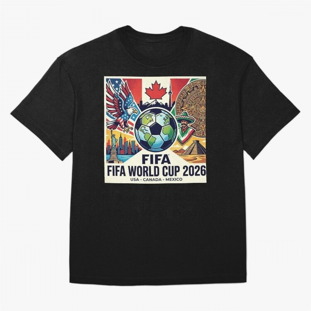 North America United Soccer 2026 Vintage Crest Classic T-Shirt Celebrate Golden Goal Energy in FIFA World Cup 2026 Group Stage for Fans of Messi and Cristiano Ronaldo and Argentina, Bringing Match Day Excitement, Supporter Culture, Golden Goals and