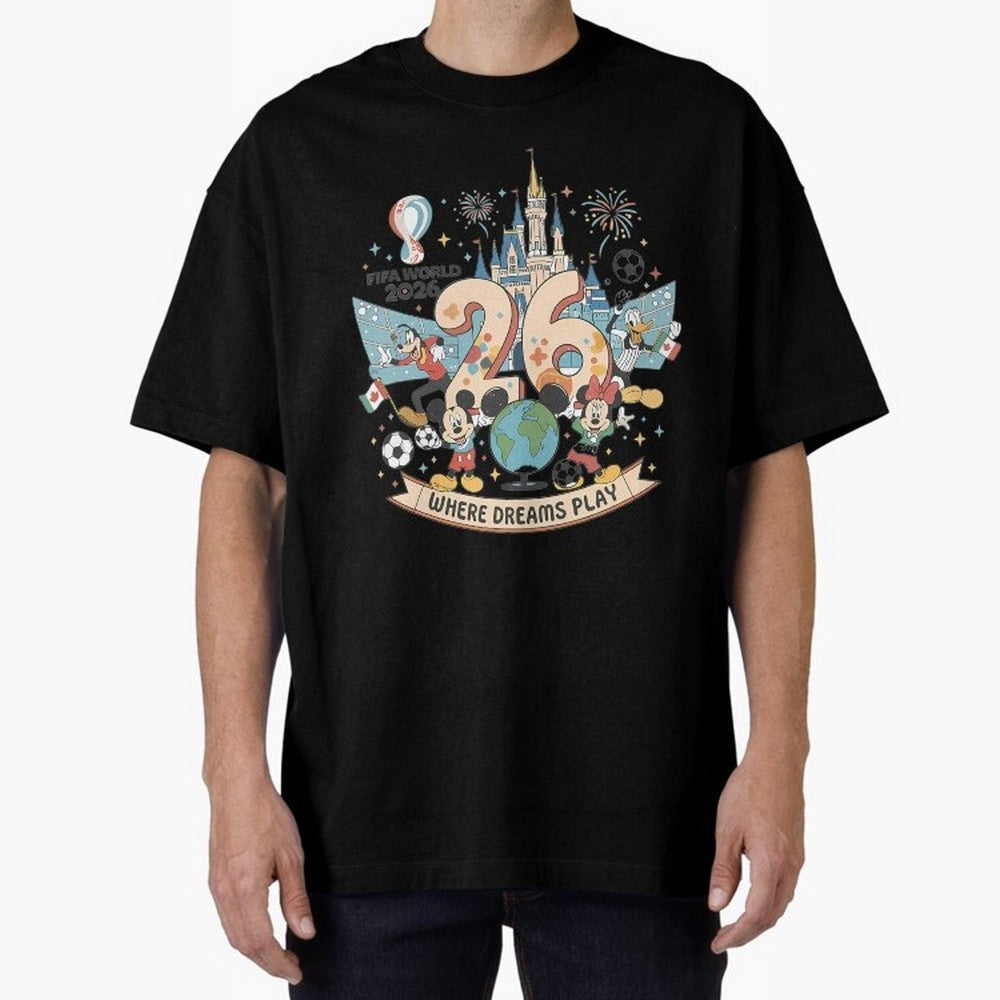Dreamland Football World Cup26 Classic T-Shirt Mark FIFA World Cup 2026 Group Stage Filled with CR7, England Energy, Game Day Rituals, Football Legends, Country Pride and the Road to the Final; Perfect for Supporters Who Want Bold Football Energy,