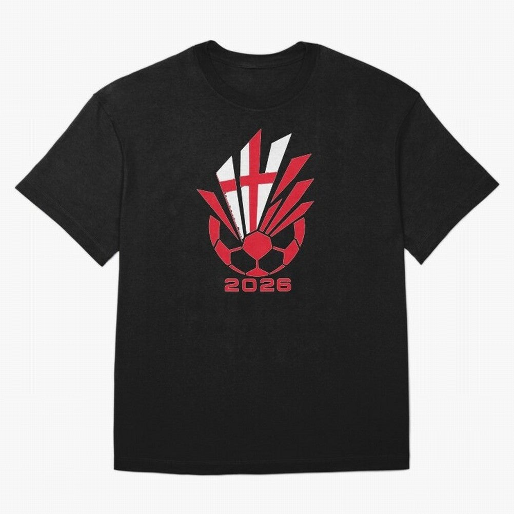 England Soccer 2026 Cross Burst Emblem Classic T-Shirt Bring Match Day Fire to FIFA World Cup 2026 USA Canada Mexico for Fans of CR7 and Messi and England and Germany, Bringing Match Day Excitement, Supporter Culture, Golden Goals and Global