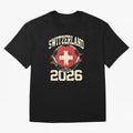 Switzerland 2026 World Cup Classic T-Shirt Upgrade FIFA World Cup 2026 for Fans of CR7 and England, Bringing Sports Nostalgia, International Competition, Famous Players and Unforgettable Victories; Great for Watch Parties, Sports Bars, Family
