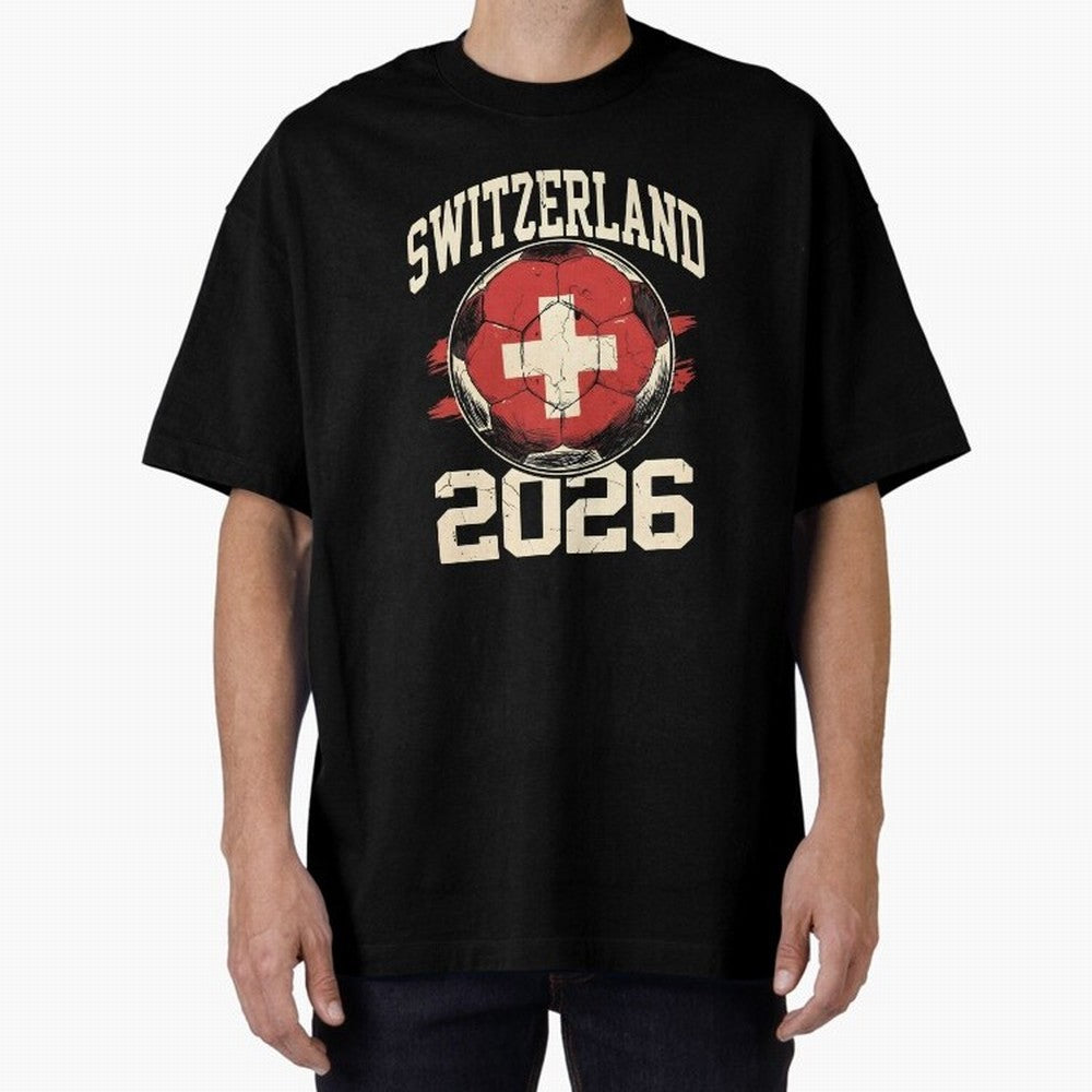 Switzerland 2026 World Cup Classic T-Shirt Upgrade FIFA World Cup 2026 for Fans of CR7 and England, Bringing Sports Nostalgia, International Competition, Famous Players and Unforgettable Victories; Great for Watch Parties, Sports Bars, Family