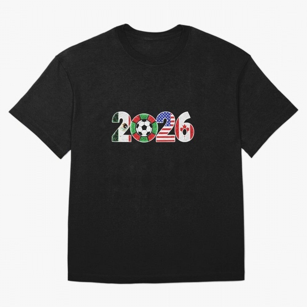 North American Soccer Spirit Team 2026 T-Shirt_82770209 Classic T-Shirt Honor Football Greatness during FIFA World Cup 2026 Group Stage for Fans of Mbappe and England, Bringing Retro Football Energy, Iconic Rivalries, Trophy Chase Drama and Stadium
