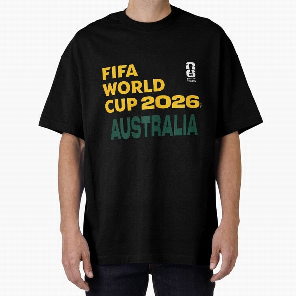 World Cup26 Australia Block Letters Classic T-Shirt Celebrate the Magic of FIFA World Cup 2026 USA Canada Mexico Featuring Mbappe, England, France and Netherlands Energy, Retro Football Energy, Iconic Rivalries, Trophy Chase Drama and Stadium
