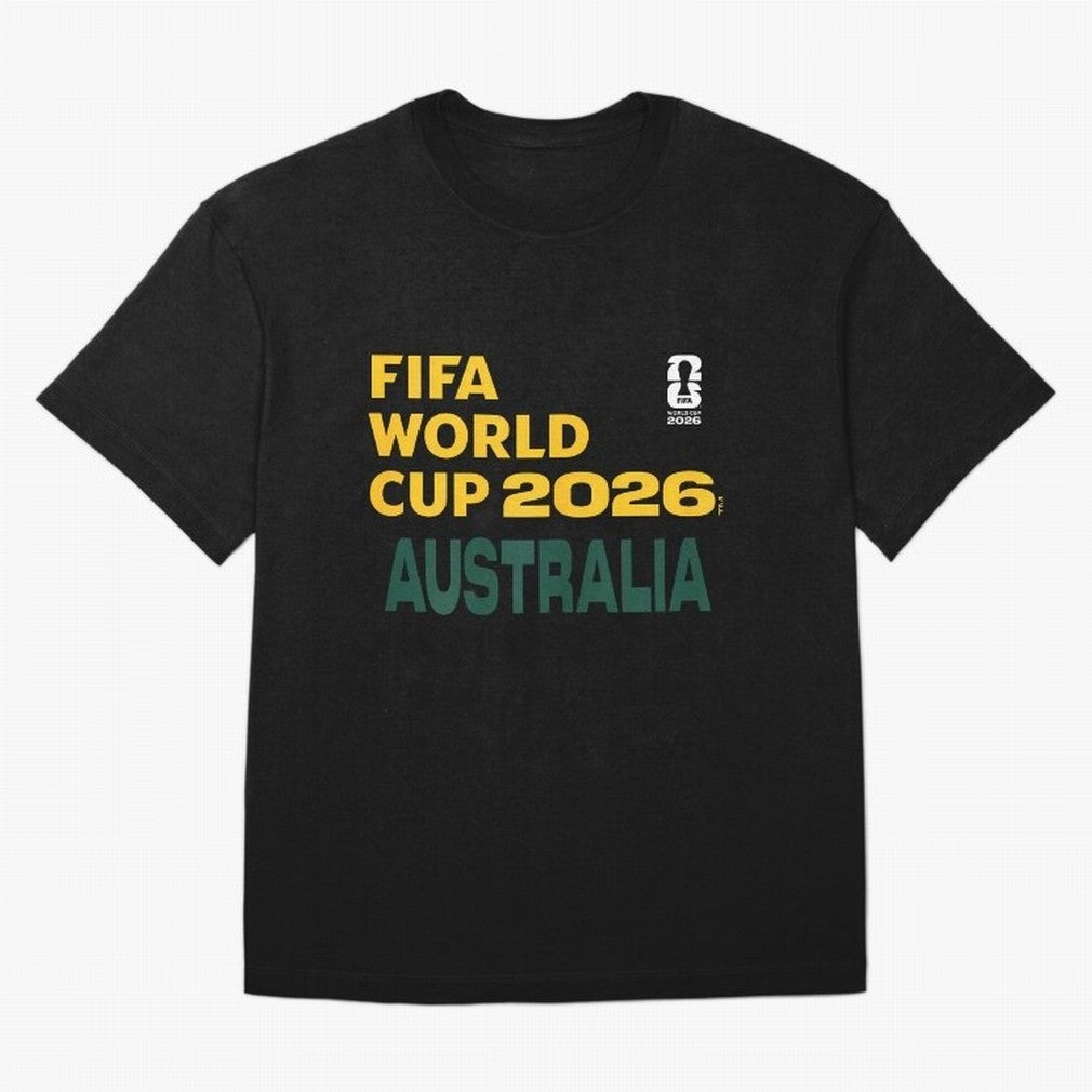 World Cup26 Australia Block Letters Classic T-Shirt Celebrate the Magic of FIFA World Cup 2026 USA Canada Mexico Featuring Mbappe, England, France and Netherlands Energy, Retro Football Energy, Iconic Rivalries, Trophy Chase Drama and Stadium