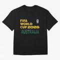 World Cup26 Australia Block Letters Classic T-Shirt Celebrate the Magic of FIFA World Cup 2026 USA Canada Mexico Featuring Mbappe, England, France and Netherlands Energy, Retro Football Energy, Iconic Rivalries, Trophy Chase Drama and Stadium