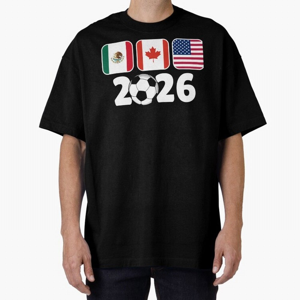 2026 World Cup North America Emblem Retro Classic T-Shirt Honor Champions and Dreams in Global Football Passion for FIFA World Cup 2026, Highlighting Messi, CR7 and Mbappe, Argentina, Tournament Hype, Historic Matchups, Family Viewing Parties and