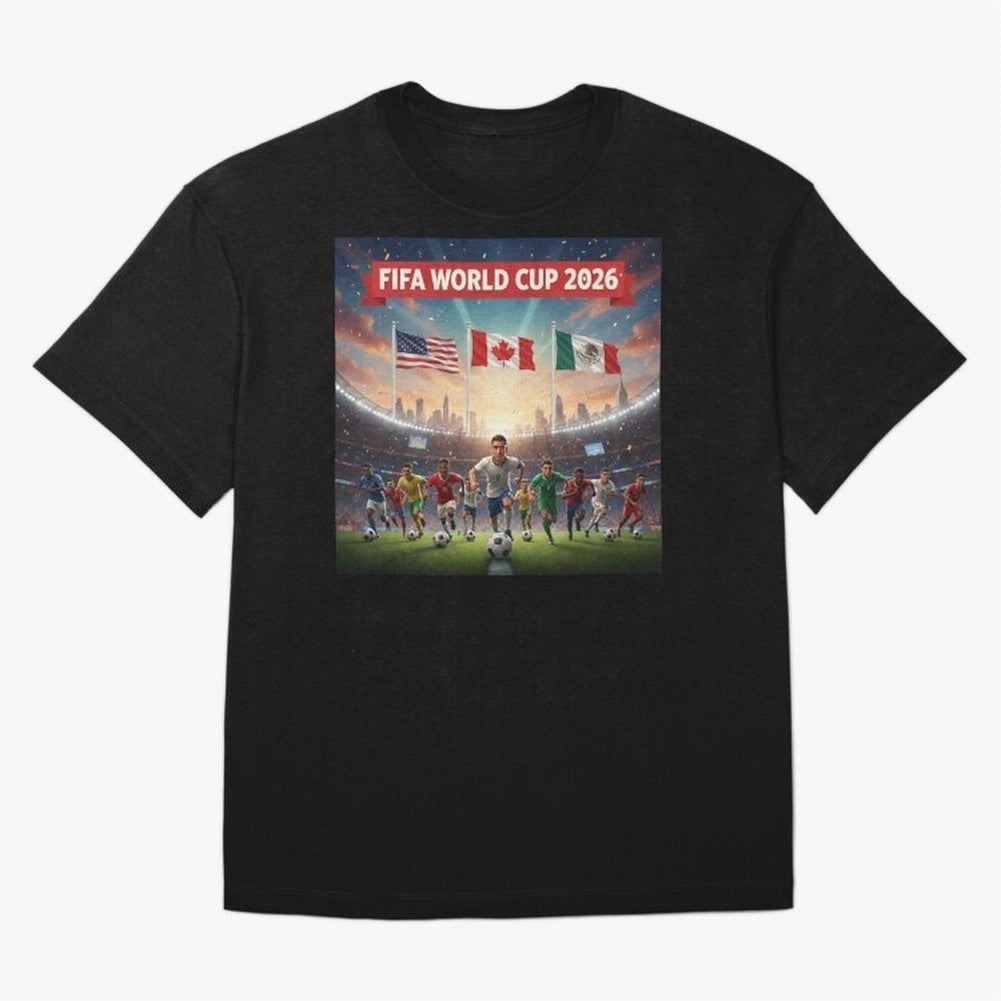 ? Global Football 2026 ¨C USA Canada Mexico #football 2026 Classic T-Shirt Show Fan Pride Across Match Day Hype around FIFA World Cup 2026 Group Stage, Neymar, Haaland and Cristiano Ronaldo, Brazil, Portugal and Argentina, Champion Mindset, Group