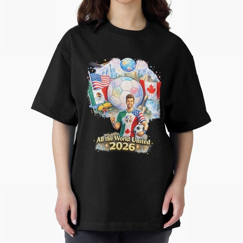 All The World United 2026 Football Classic T-Shirt Follow the Road to the FIFA World Cup 2026 USA Canada Mexico Journey through Messi, Neymar and Mbappe Highlights, Netherlands Pride, Classic Soccer Heritage, Championship Pressure, Fan Loyalty and
