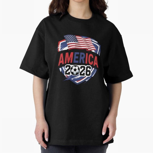 America World Cup 2026 ¨C USA Football Classic T-Shirt Showcase FIFA World Cup 2026 USA Canada Mexico for Fans of Neymar, Haaland and Cristiano Ronaldo and Brazil, Bringing Fan Favorite Moments, National Team Passion, Big Match Drama and Soccer